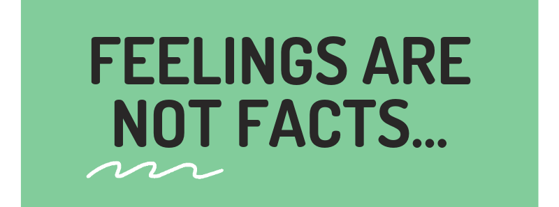Feelings are not facts...